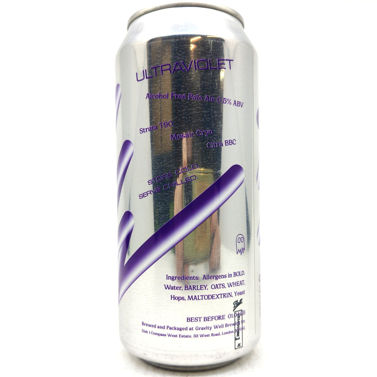 We Can Be Friends Ultra Violet IPA 0.5% (440ml can)-Hop Burns & Black