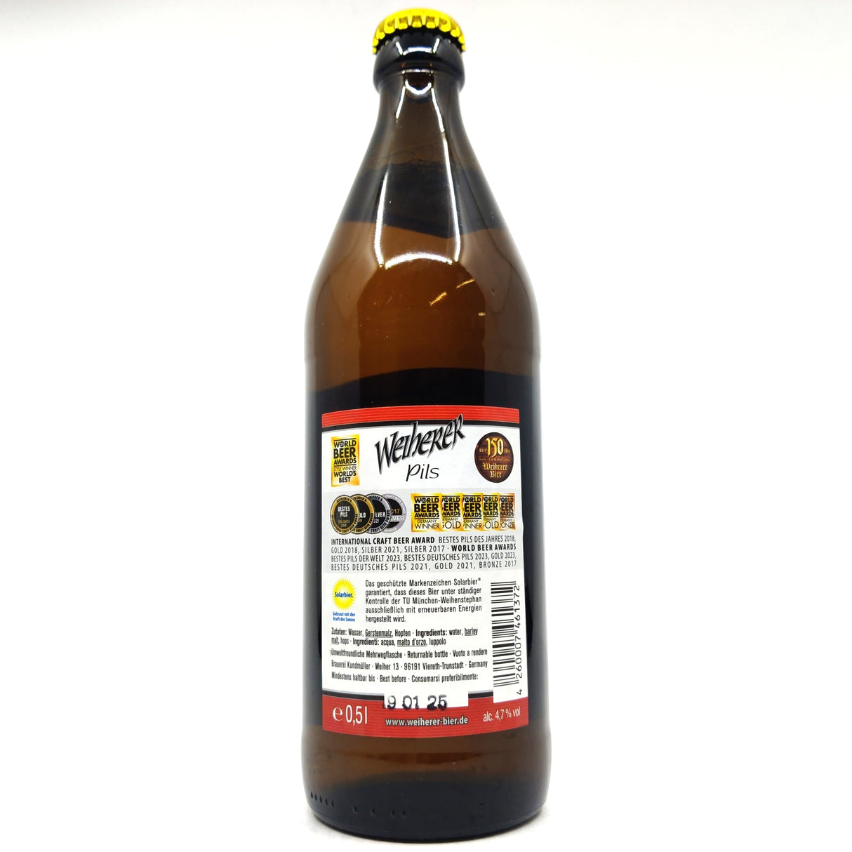 Kundmueller Weiherer Pils 4.7% (500ml)-Hop Burns & Black