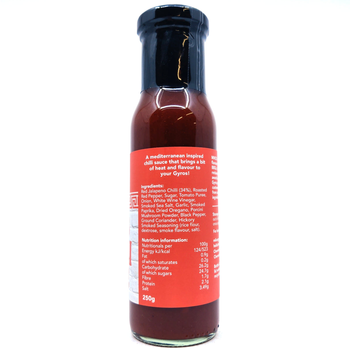 Mikos Gyros Chilli Sauce (250g)-Hop Burns & Black