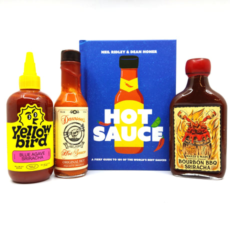 Hot Sauce Book & Sauce Pack (book + 3 sauces)-Hop Burns & Black