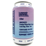 Lordship Lager 4.5% (330ml can)-Hop Burns & Black