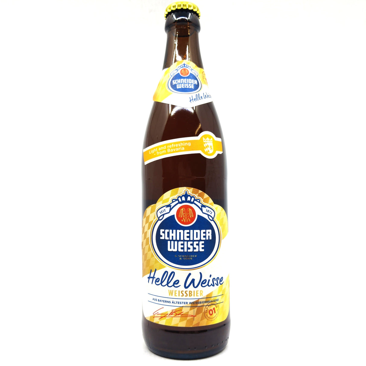 Schneider Weisse Tap 1 Helle Weisse 5.2% (500ml)-Hop Burns & Black