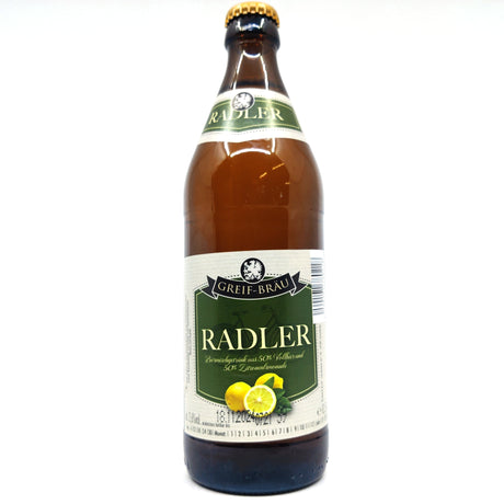 Greif Radler 2.6% (500ml)-Hop Burns & Black