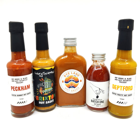 The South London Hottest Places Sauce Pack (5 sauces)-Hop Burns & Black