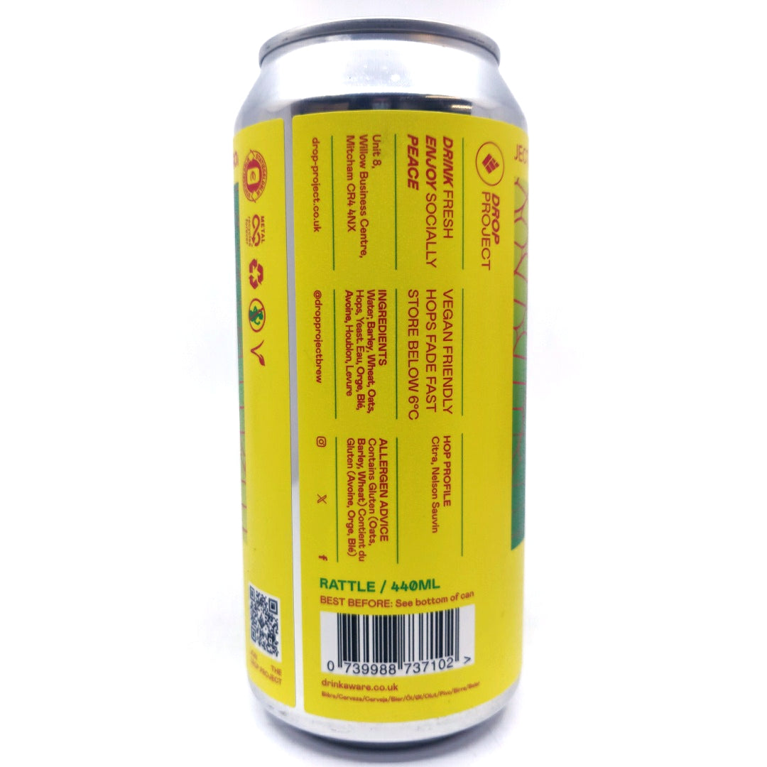 Drop Project Rattle Pale Ale 4.8% (440ml can)-Hop Burns & Black