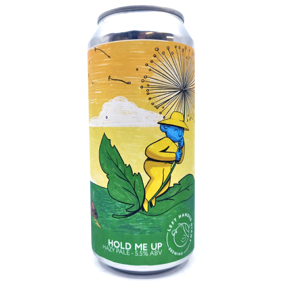 Left Handed Giant Hold Me Up Hazy Pale Ale 5.5% (440ml can)-Hop Burns & Black