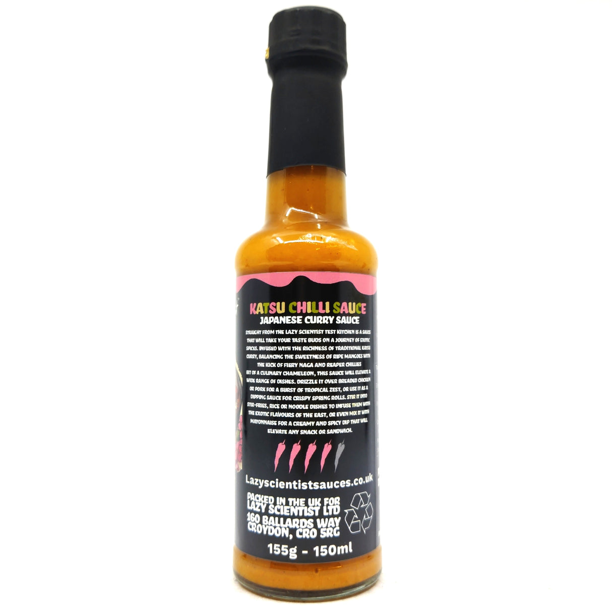 Lazy Scientist Katsu Hot Sauce (150ml)-Hop Burns & Black