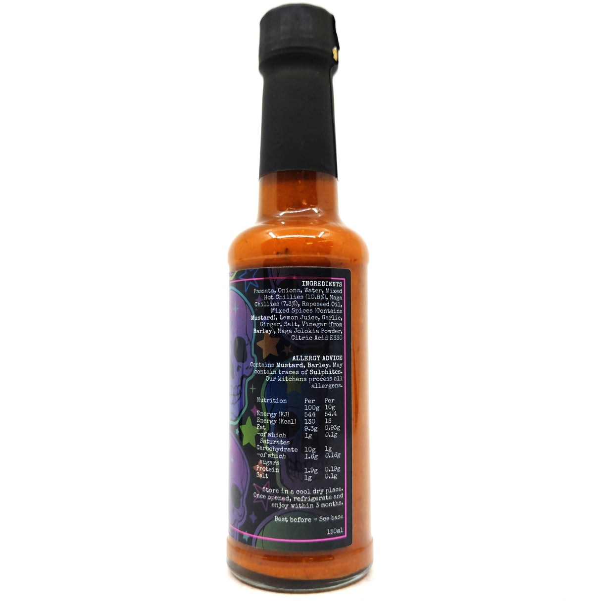 Big Ginger Naga Bomb Hot Sauce (150ml)-Hop Burns & Black