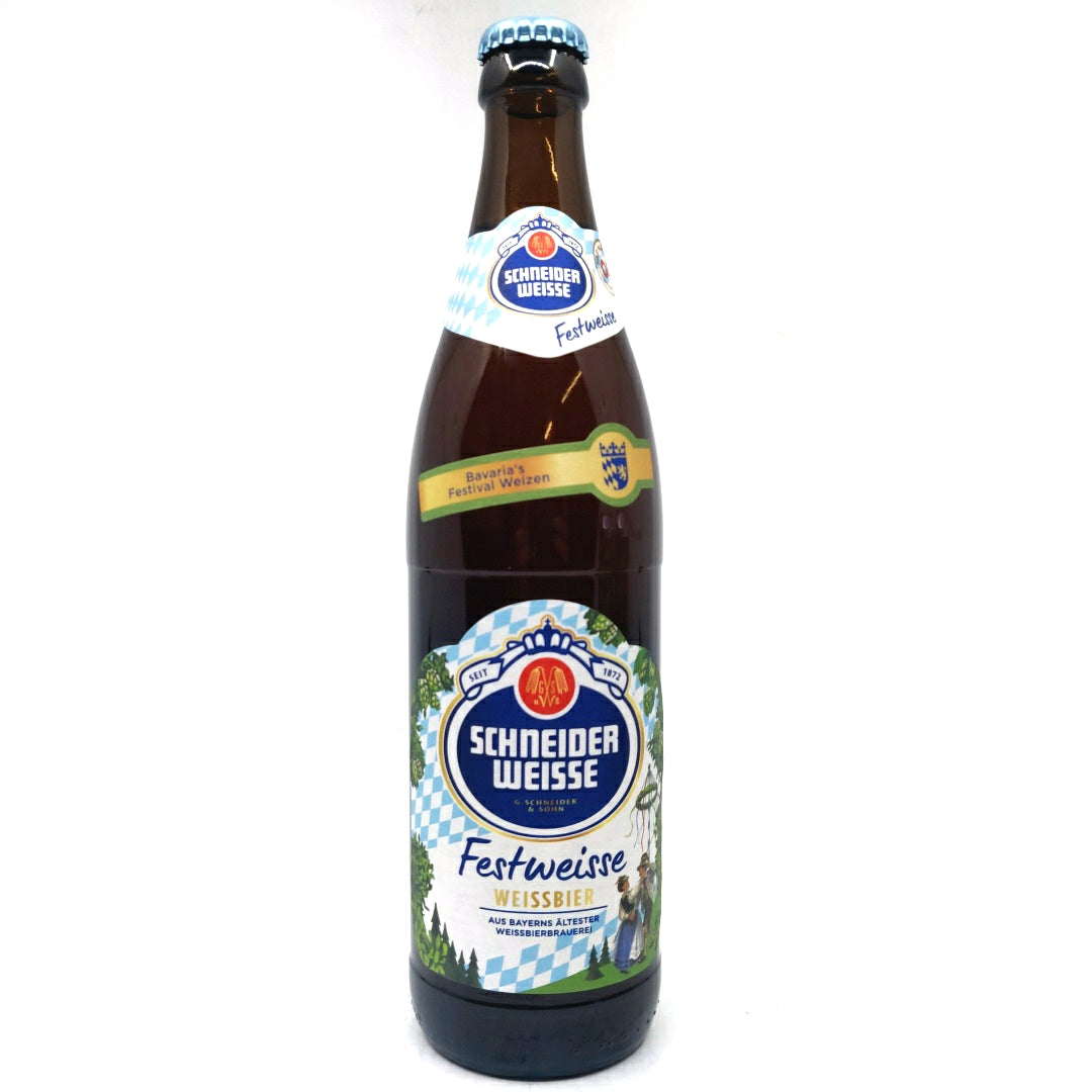 Schneider Festweisse 5.2% (500ml)-Hop Burns & Black