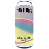 Two Flints Cold Flame Hazy IPA 6% (440ml can)-Hop Burns & Black