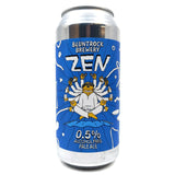 Bluntrock Zen Alcohol Free Pale Ale 0.5% (440ml can)-Hop Burns & Black