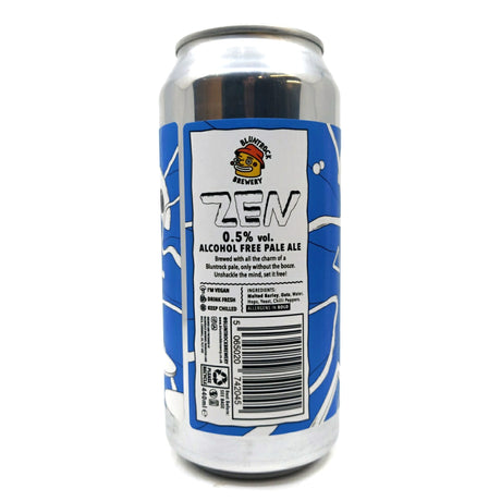 Bluntrock Zen Alcohol Free Pale Ale 0.5% (440ml can)-Hop Burns & Black