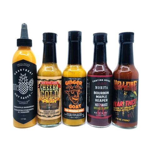 Hot Ones Mini Mix pack (5 sauces)-Hop Burns & Black