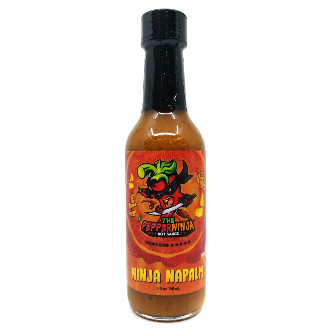 The Pepper Ninja Ninja Napalm Hot Sauce (148ml)-Hop Burns & Black