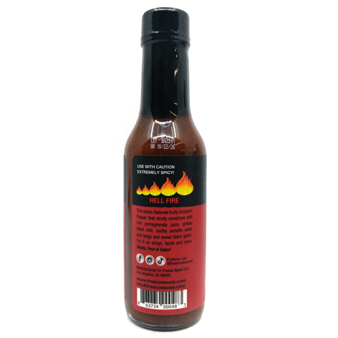 Fresco Arbol Scorpion Hot Sauce (148ml)-Hop Burns & Black