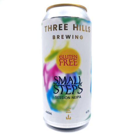 Three Hills Small Steps Session NEIPA 4% (440ml can)-Hop Burns & Black