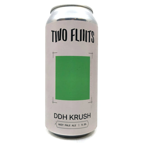 Two Flints DDH Krush Hazy Pale Ale 5.5% (440ml can)-Hop Burns & Black