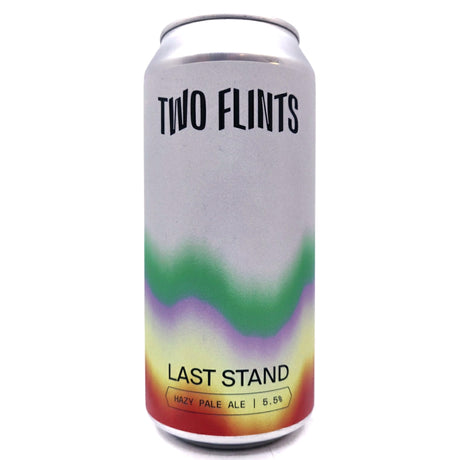 Two Flints Last Stand Hazy Pale Ale 5.5% (440ml can)-Hop Burns & Black