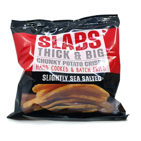 Slabs Ready Salted Chunky Potato Crisps (80g)-Hop Burns & Black