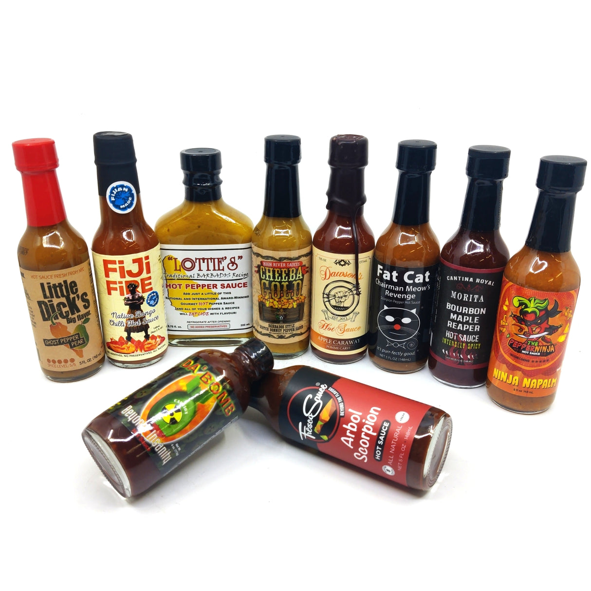 Hot Ones Mega Mix pack (10 sauces)-Hop Burns & Black