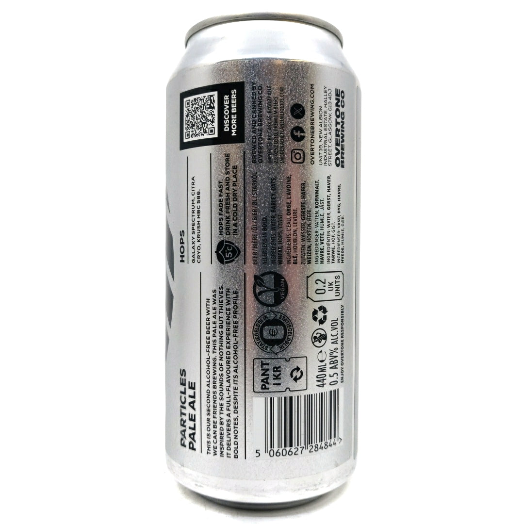 Overtone x We Can Be Friends Particles Alcohol-Free Pale Ale 0.5% (440ml can)-Hop Burns & Black