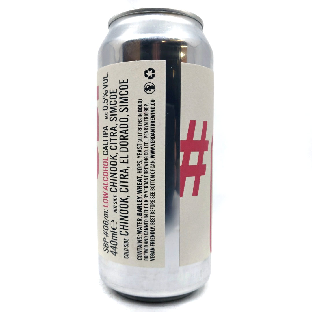 Verdant Small Batch Project #6 Alcohol Free West Coast IPA 0 5% (440ml can)-Hop Burns & Black