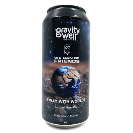 Gravity Well A Way With Worlds Alcohol Free IPA 0.5% (440ml can)-Hop Burns & Black