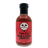 Fat Cat Bacon-Flavoured Sriracha Sauce (355ml)-Hop Burns & Black