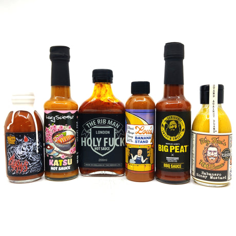 Taste of UK Sauce Pack (6 sauces)-Hop Burns & Black