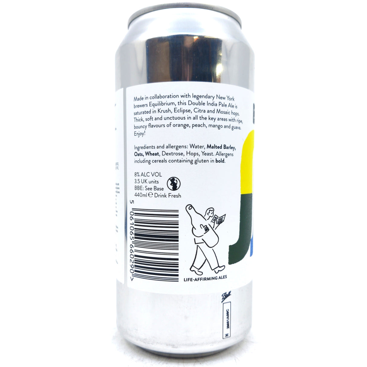 Beak Brewery x Equilibrium Pastures Double IPA 8% (440ml can)-Hop Burns & Black