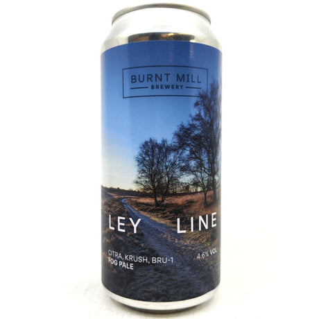 Burnt Mill Ley Line Fog Pale Ale 4.6% (440ml can)-Hop Burns & Black