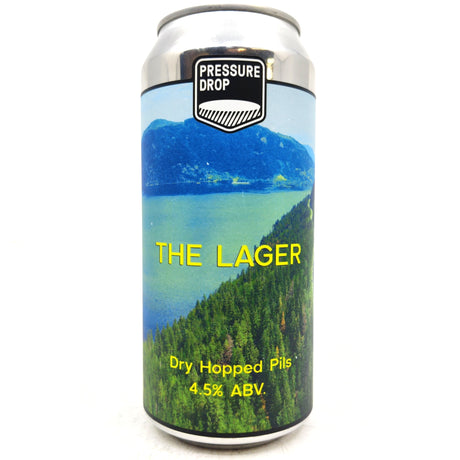 Pressure Drop The Lager Dry-Hopped Pilsner 4.5% (440ml can)-Hop Burns & Black