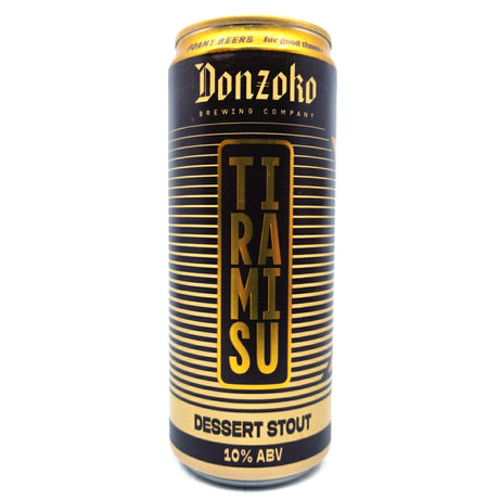 Donzoko Tiramisu Dessert Stout 10% (500ml can)-Hop Burns & Black