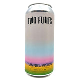 Two Flints Tunnel Vision Hazy IPA 6% (440ml can)-Hop Burns & Black