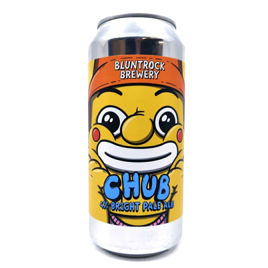 Bluntrock Chub Bright Pale Ale 4% (440ml can)-Hop Burns & Black