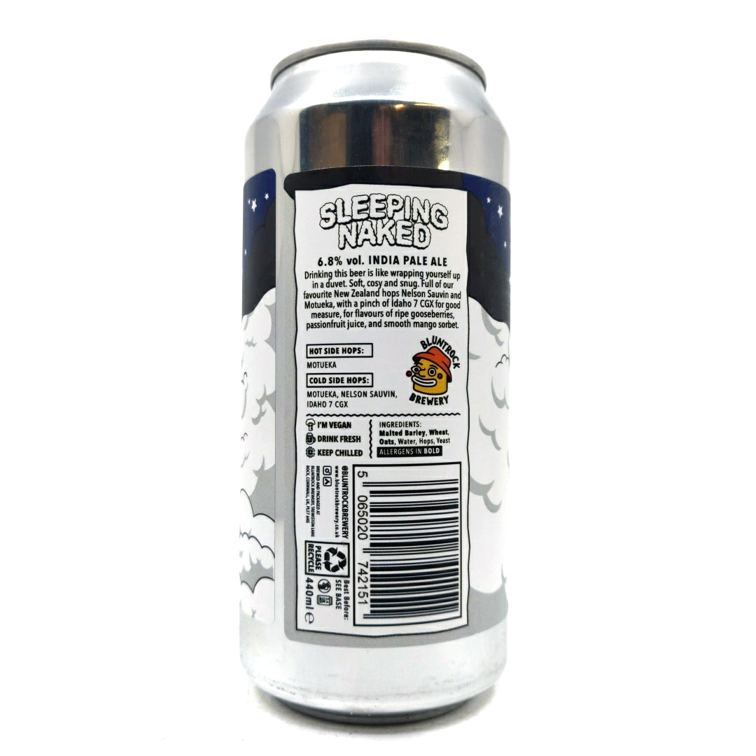 Bluntrock Sleeping Naked IPA 6.8% (440ml can)-Hop Burns & Black