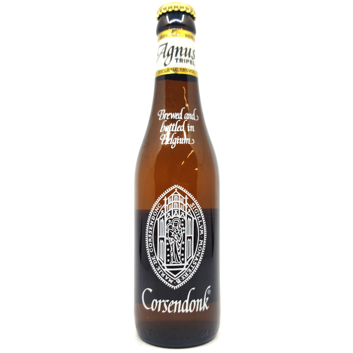 Corsendonk Agnus Tripel 7.5% (330ml)-Hop Burns & Black