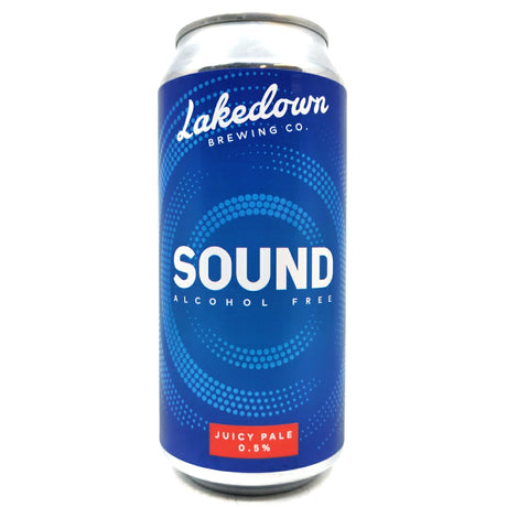 Lakedown Sound AF Juice Pale Ale 0.5% (440ml can)-Hop Burns & Black