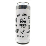 Baron Brewing Fred IPA 6% (500ml can)-Hop Burns & Black