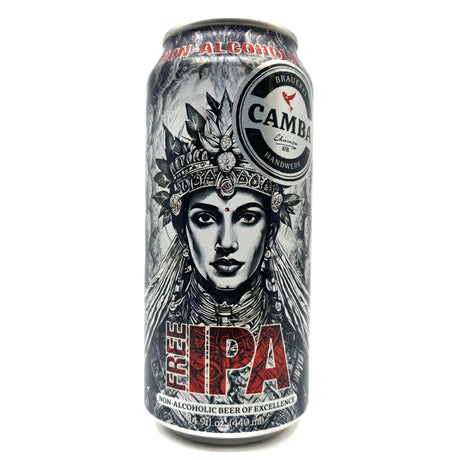 Camba Free Non-Alcoholic IPA 0.5% (400ml can)-Hop Burns & Black