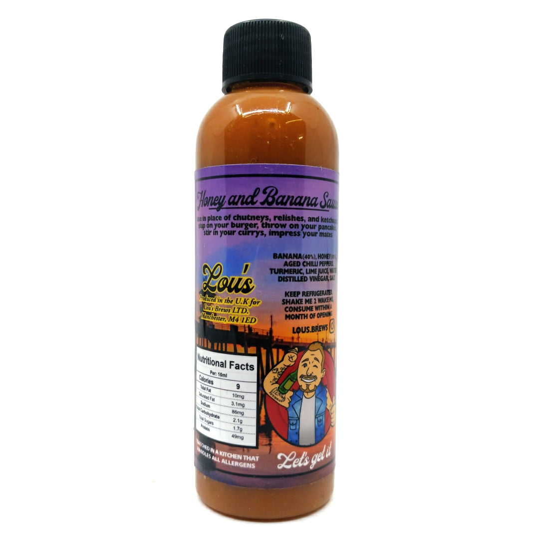 Lou's Brews There's Always Honey In The Banana Stand Honey & Banana Hot Sauce (170ml)-Hop Burns & Black