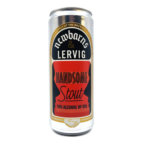 Newbarns x Lervig Handsome Stout 10% (440ml can)-Hop Burns & Black