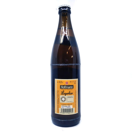 Hofmann Lagerbier Unfiltered 5% (500ml)-Hop Burns & Black