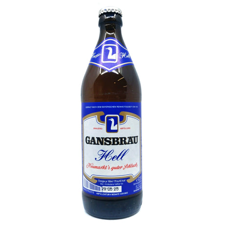 Gansbrau Hell 5% (500ml)-Hop Burns & Black