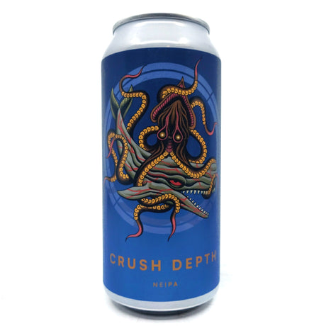 Otherworld Crush Depth New England IPA 6.4% (440ml can)-Hop Burns & Black