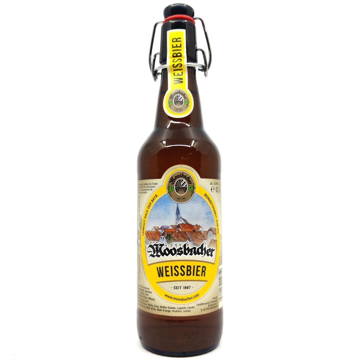 Moosbacher Weissbier 4.7% (500ml)-Hop Burns & Black