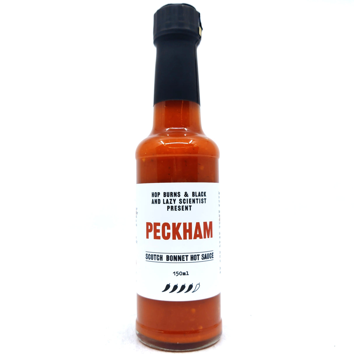 Hop Burns & Black x Lazy Scientist Sauce Co Peckham Hot Sauce (150ml)-Hop Burns & Black