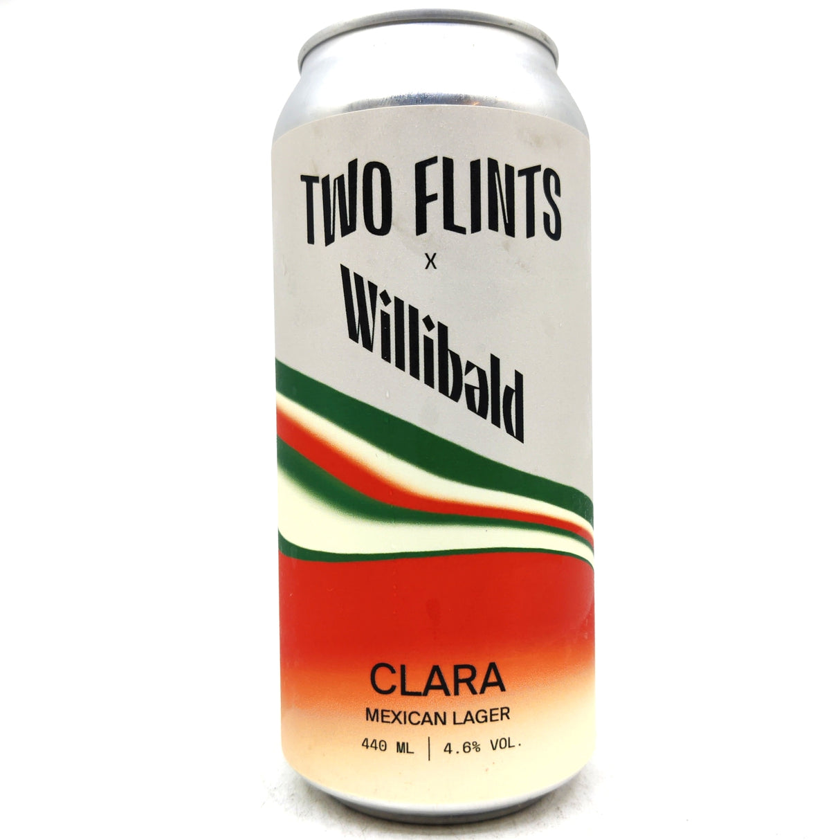 Two Flints Clara Mexican Lager 4.6% (440ml can)-Hop Burns & Black