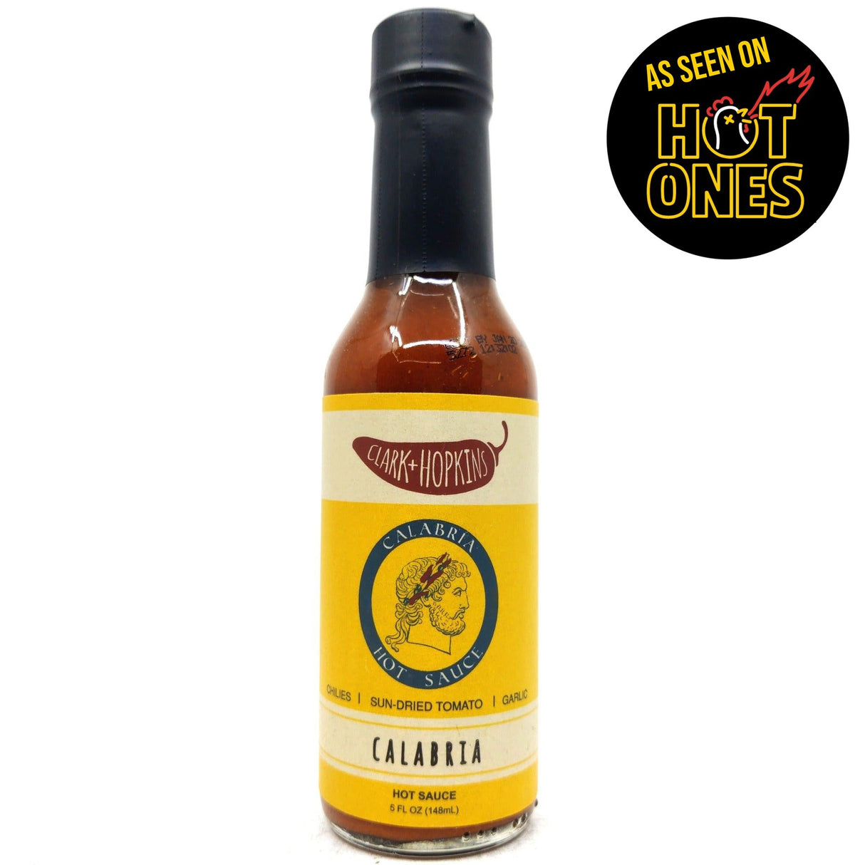 Clark & Hopkins Calabria Hot Sauce (148ml)-Hop Burns & Black