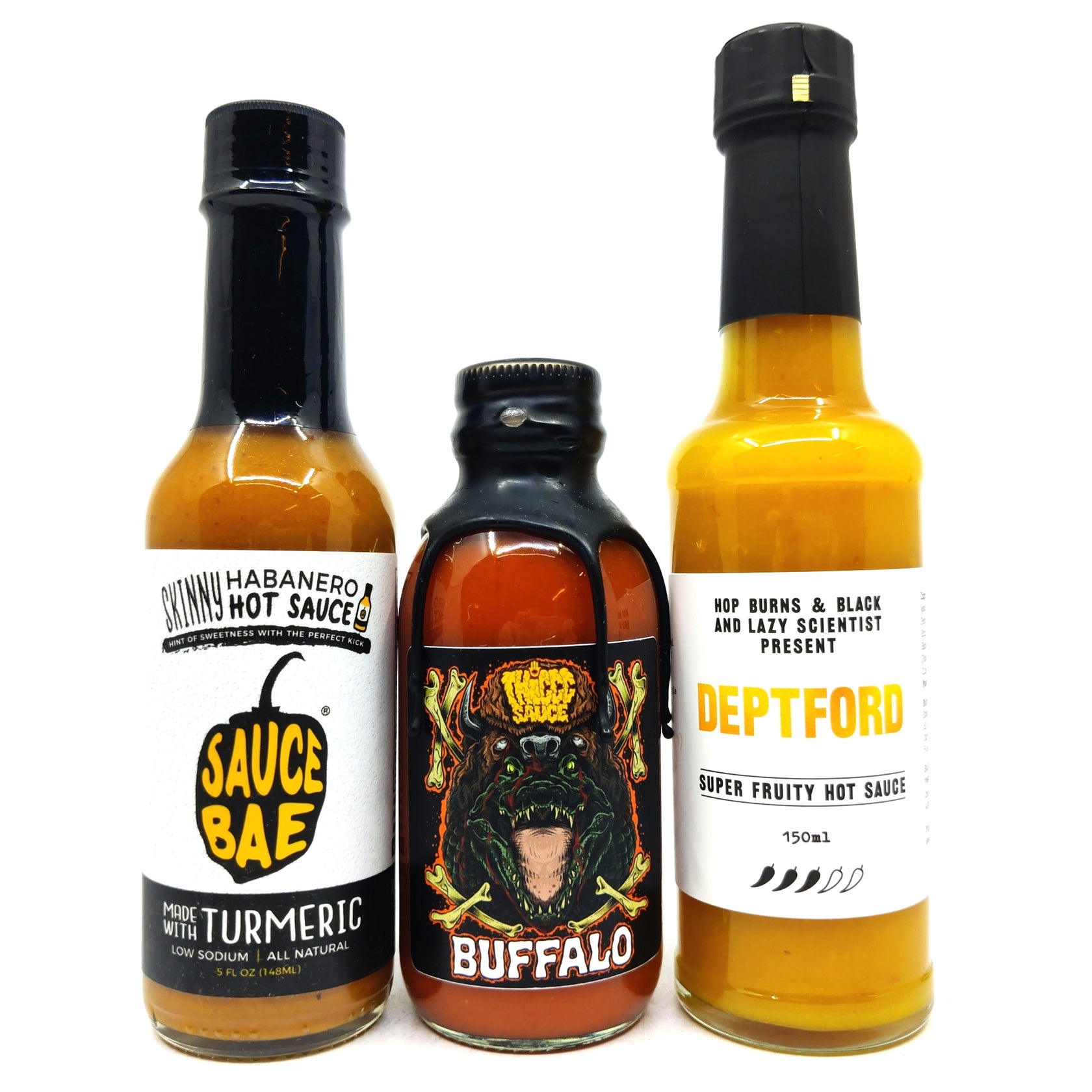 6 month quarterly (2 boxes) pre-paid - Burns Box GIFT hot sauce subscription-Hop Burns & Black